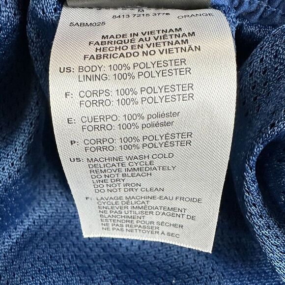 Adidas Board Shorts Mens Medium Blue Orange Mesh Lined Swim Trunks Beach Surf - Picture 5 of 13